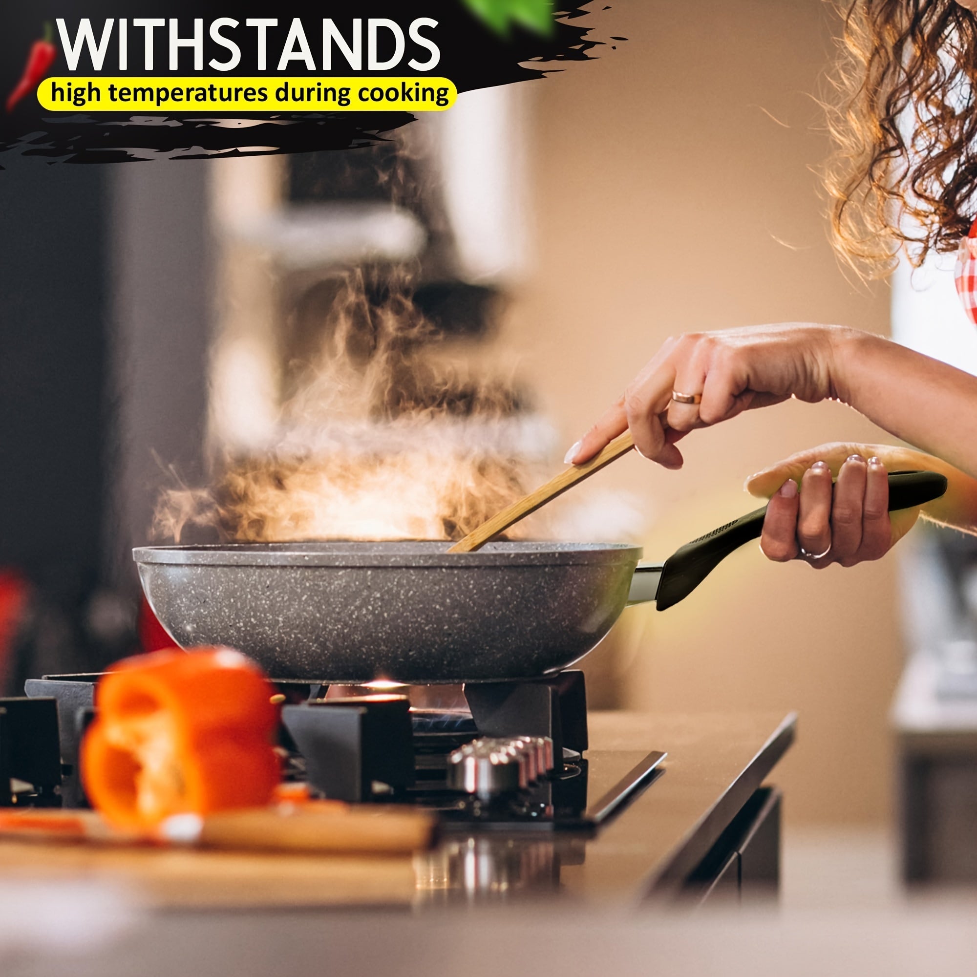 Durable PET Cookware Handle Grip for Pots and Pans Lids Replacement