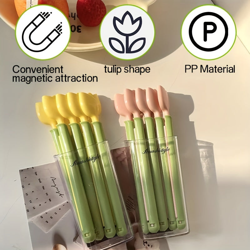 5 ta Lala shaklidagi oziq-ovqat sumkasi kliplari to'plami va saqlash qutisi - Oziq-ovqatlarni yangi va namdan himoyalangan holda saqlang.