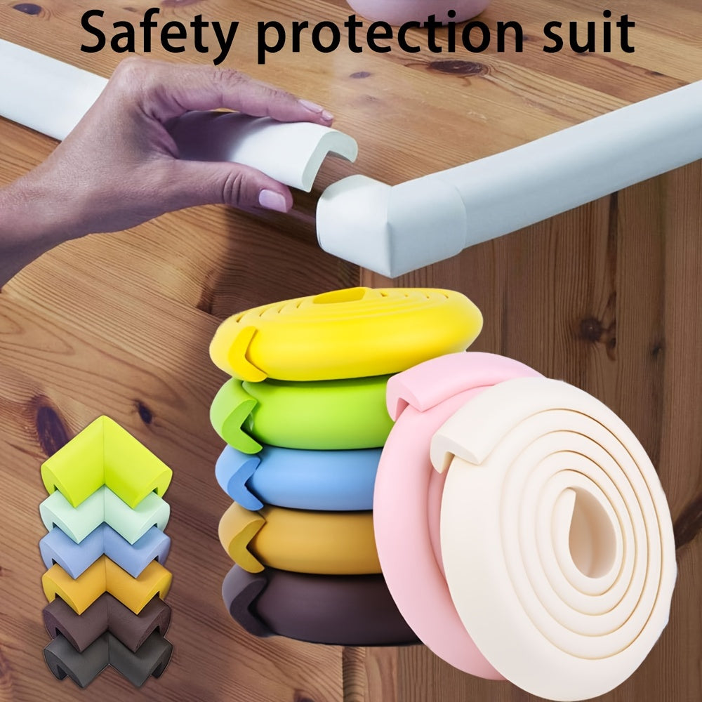 Set de protectores de esquina protectores de esquina de 2m con 8 protectores de esquina anti-colisión para muebles y paredes