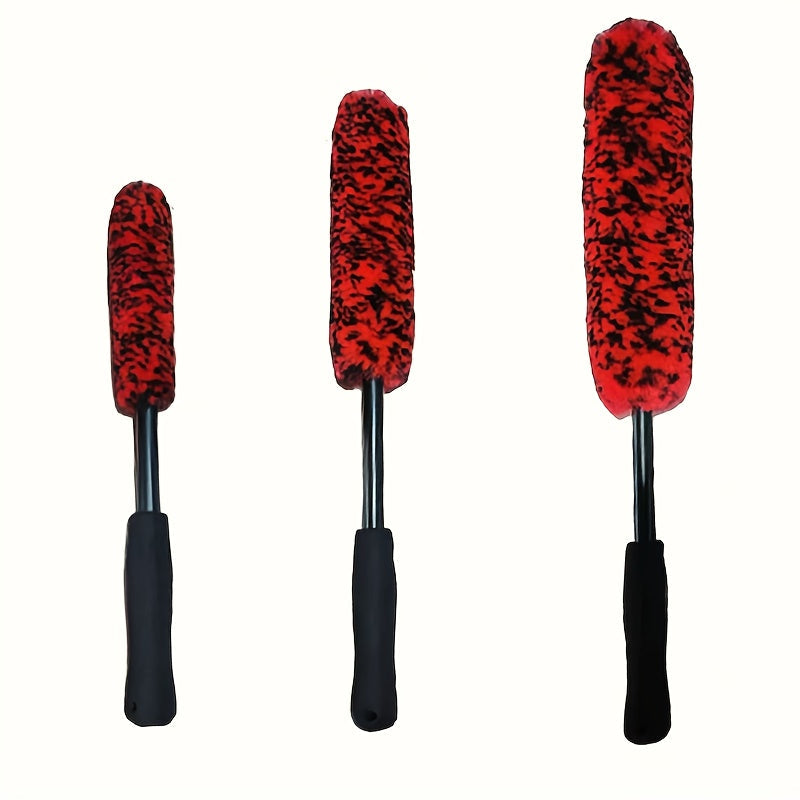 Yumshoq Tishli Moslashuvchan Avtomobil G'ildirak Tozalash Cho'tkasi - Oson Shina va Rim Tozalash uchun - Mustahkam Plastik Tutqich, Tashqi Tozalash uchun Ideal