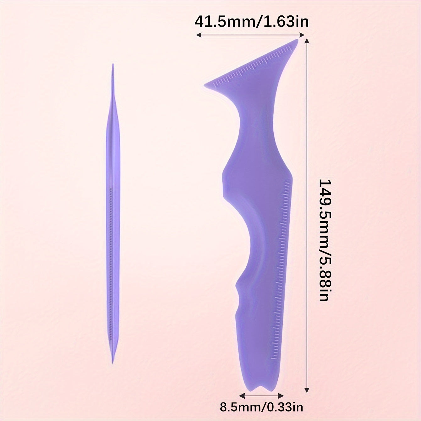 Qayta ishlatiladigan silikon makiyaj qoʻllanmasi, qosh, lab va koʻzoynak uchun