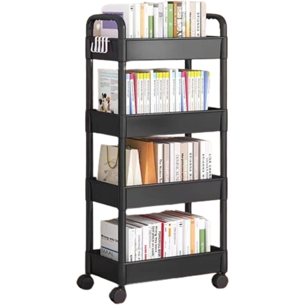 Carro de almacenamiento multifuncional con ruedas y estantes