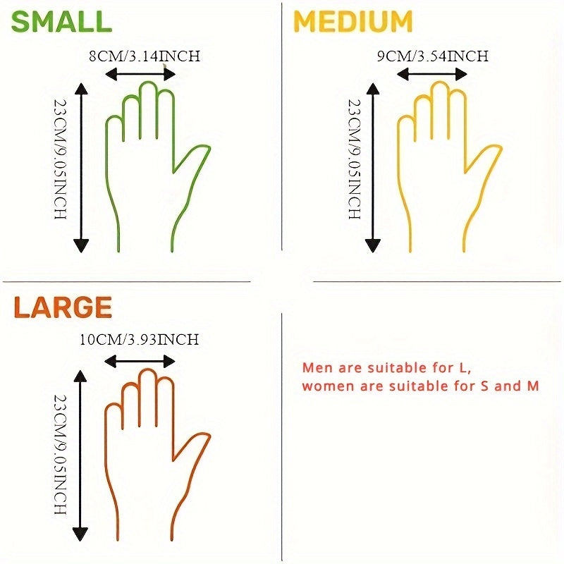 100 TPE bir martalik qo'lqoplar - Oshxonalarda, Restoranlarda, Mehmonxonalarda, Hayvonlarga g'amxo'rlikda va Tashqarida foydalanish uchun suv o'tkazmaydigan, qo'rg'oshinsiz va latekssiz.