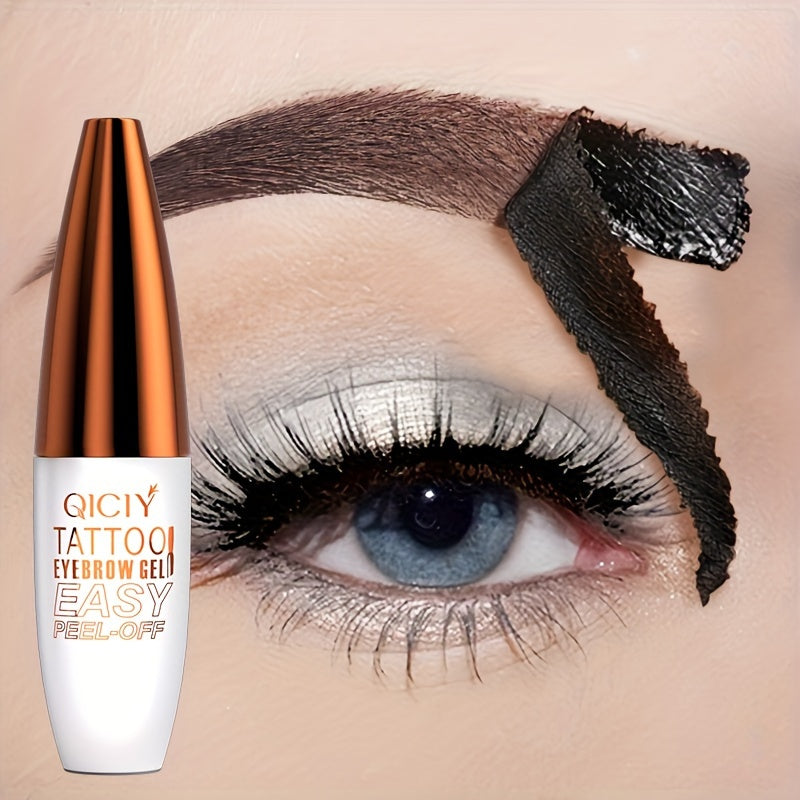 Waterproof Peel-Off Eyebrow Gel Cream for All Skin Types Long-Lasting Smudge-Proof
