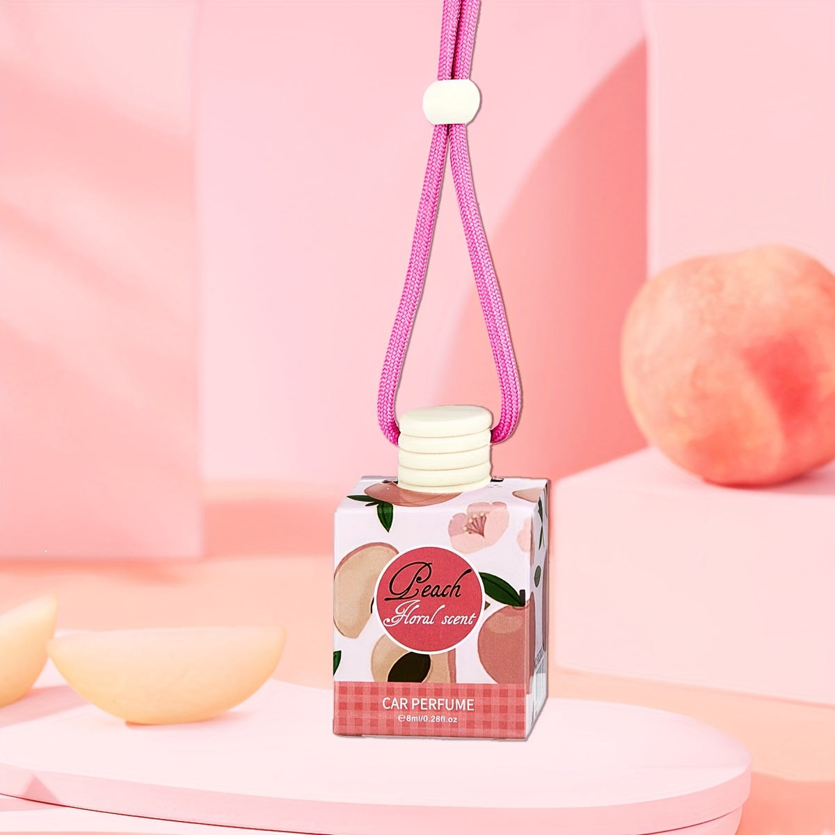 4-in-1 Car Air Freshener Wooden Hanging Decor Long-Lasting Fragrance