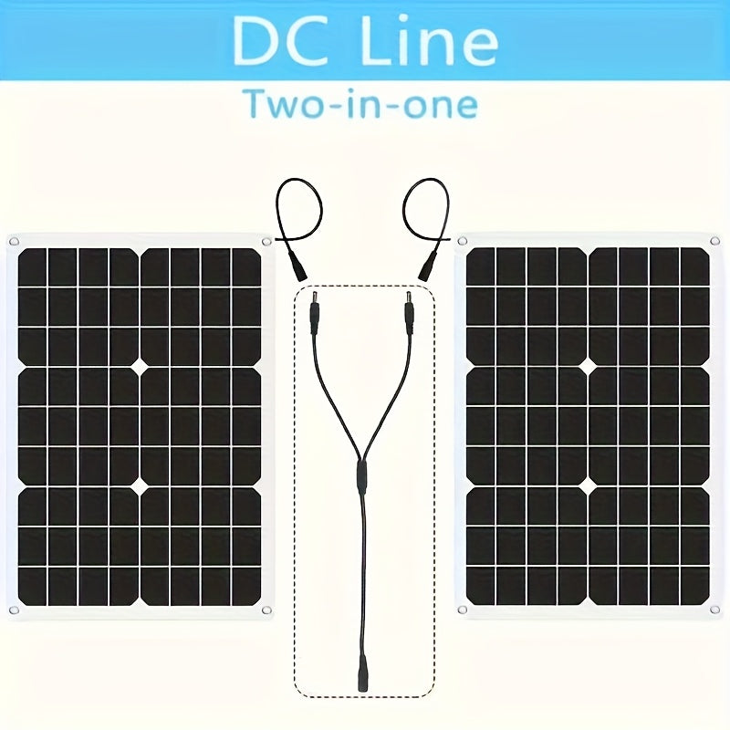 Cargador de panel solar plegable de 25W portátil de plástico blanco para camping, coche, motocicleta, emergencia