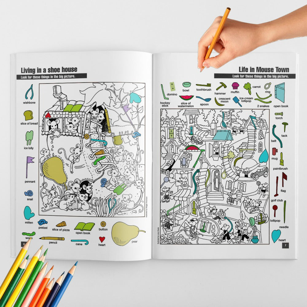 Children's Seek and Find Book to Improve Focus Observation Skills Activity Puzzle