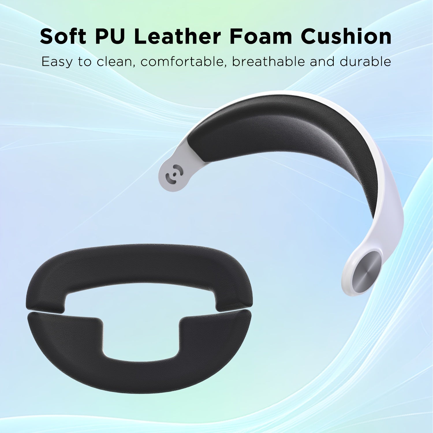 Adjustable VR Head Strap with 10000mAh Battery for Meta Quest 3S with RGB Lighting