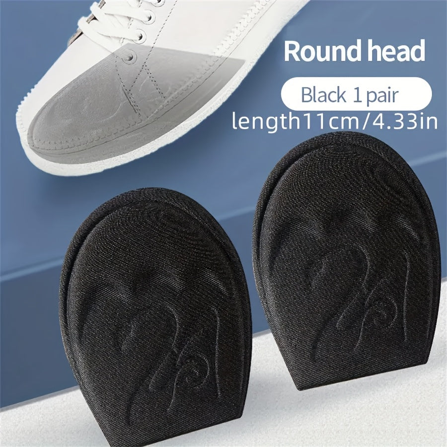 Unisex Foam Shoe Inserts Pair Cushions for Fit Stability Black Beige