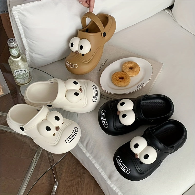 Big-Eyed Cartoon EVA Clogs Lightweight Non-Slip Summer Sandals for Couples