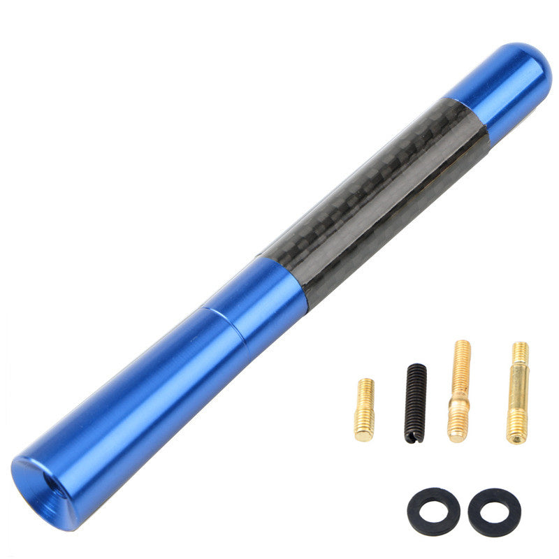 Carbon Fiber Short Antenna 12cm Universal Car Radio Replacement Stylish Durable