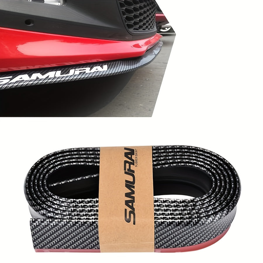 Universal Car Front Bumper Lip Carbon Fiber Side Skirt Spoiler Anti Scratch Protector