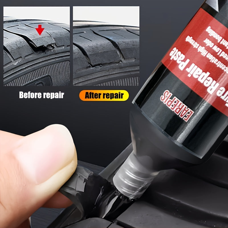 Клей для ремонта автомобильных шин, прочный резиновый наполнитель, герметик для трещин и царапин, 1 шт.