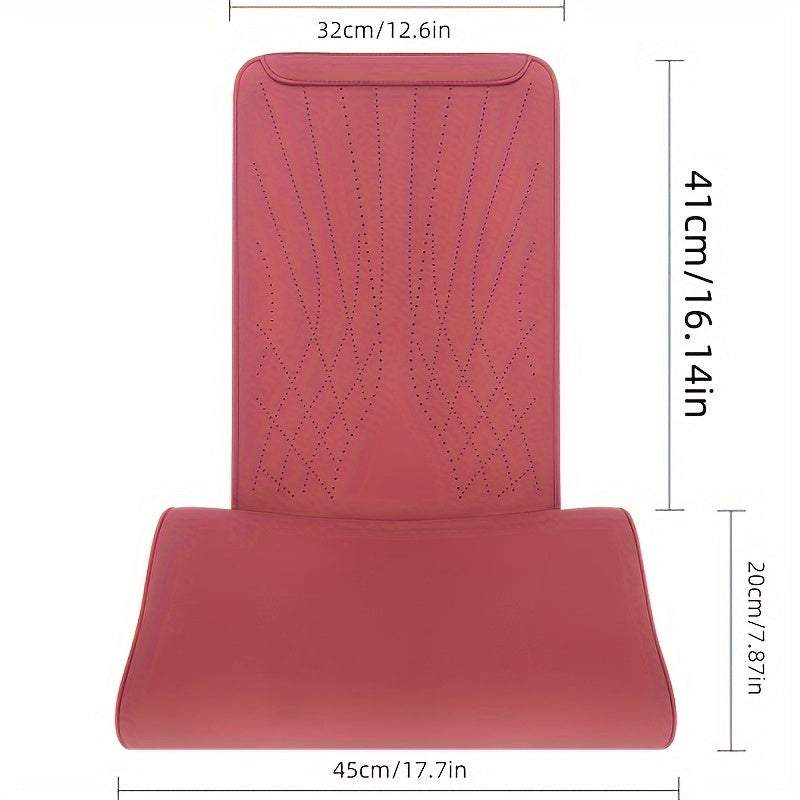 Cojín de apoyo para muslos de asiento de coche de cuero Nappa con espuma viscoelástica para viajes largos