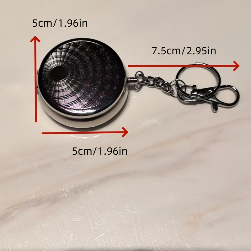 Portable Mini Ashtray with Keychain, Travel Pocket Small Household Gadget