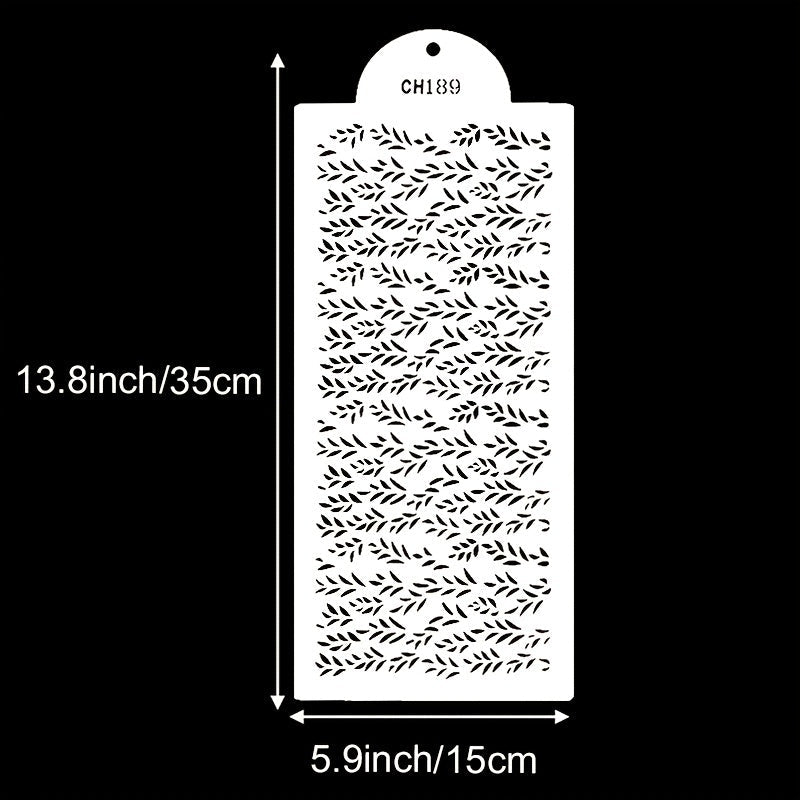 Willow Leaf Cake Stencil Food-Grade PET Wedding Party Fondant Template