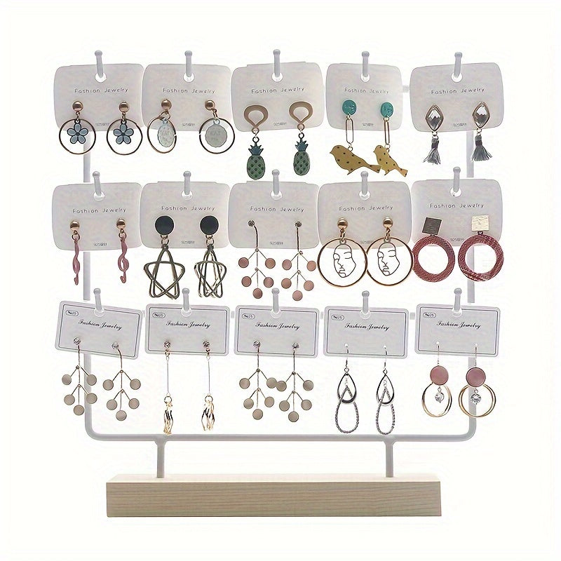 Iron Storage Rack for Key Chain Earrings Ornaments Home Display Organizer