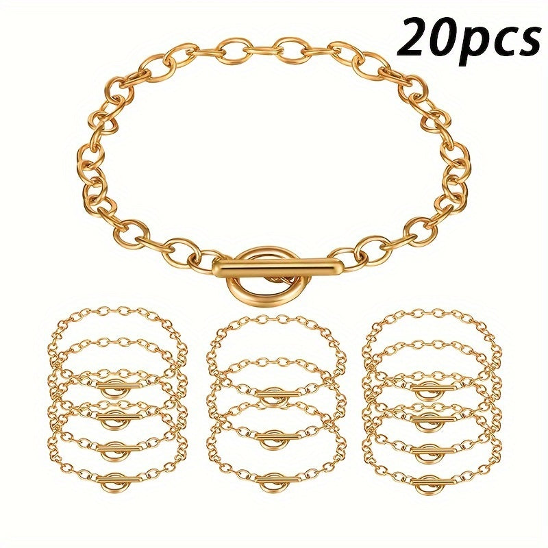 Handmade DIY Bracelet with Simple Style OT Buckle and Gold Accents for Couples and Friends