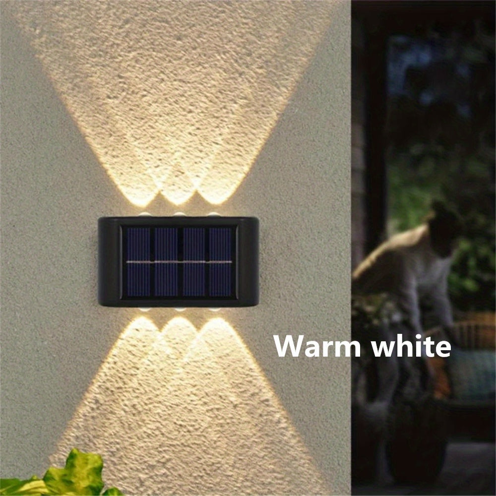 Solar Wall Light Outdoor Garden Landscape Wall Lamp No Wiring Needed