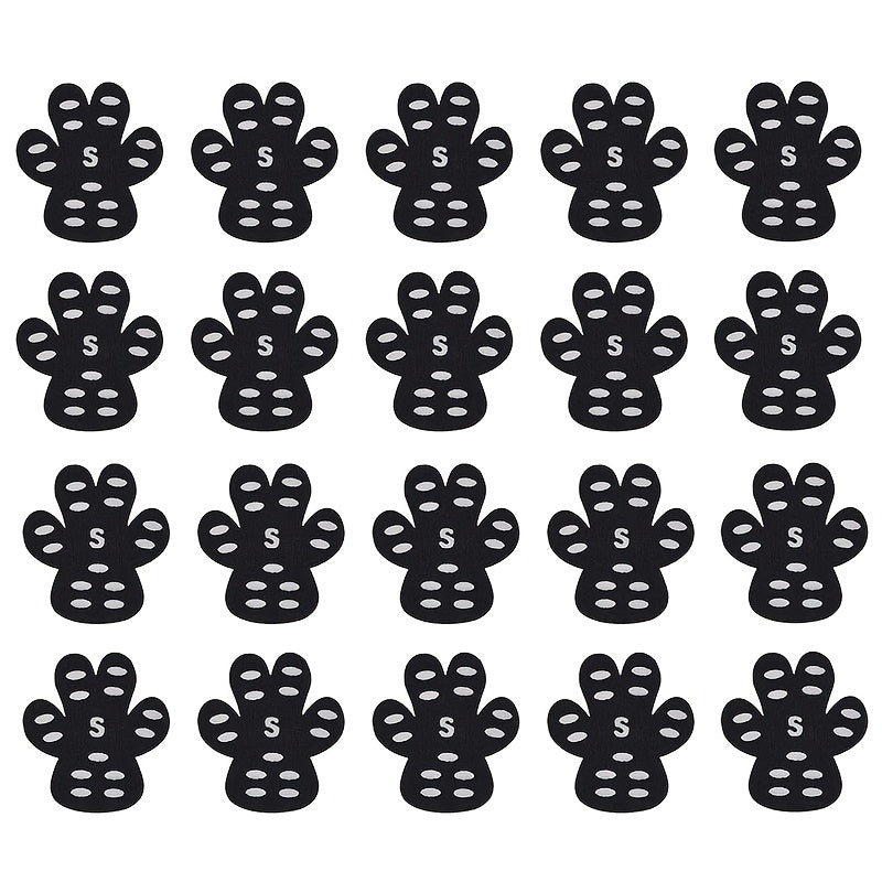 20 Non-Slip Dog Paw Protectors for Hardwood Floors Self-Adhesive Disposable Booties for Small to Large Breeds