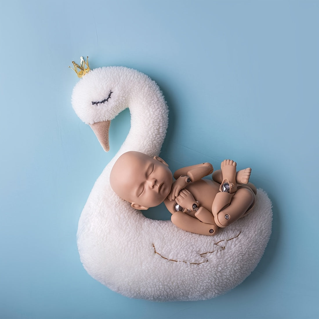 Animal Cushion Soft Swan Photography Prop Cute Decorative Pillow