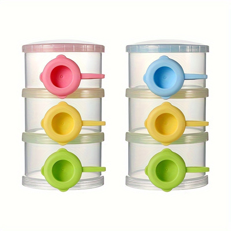 Baby Food Storage Container Milk Powder Dispenser 3 Layers BPA Free 360ml