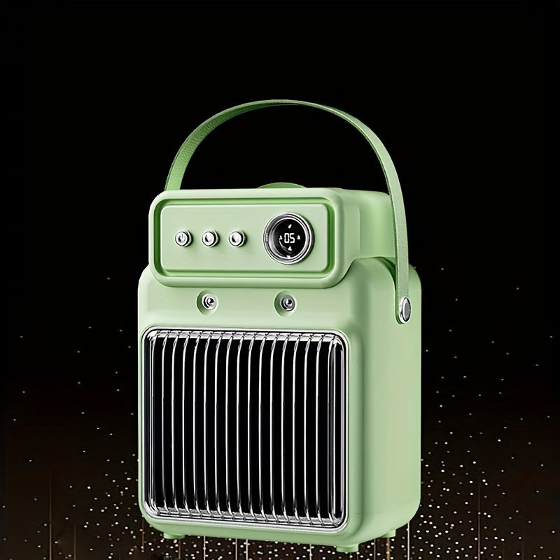 1200W Portable Electric Space Heater with Humidifier, Quiet Safe Heating