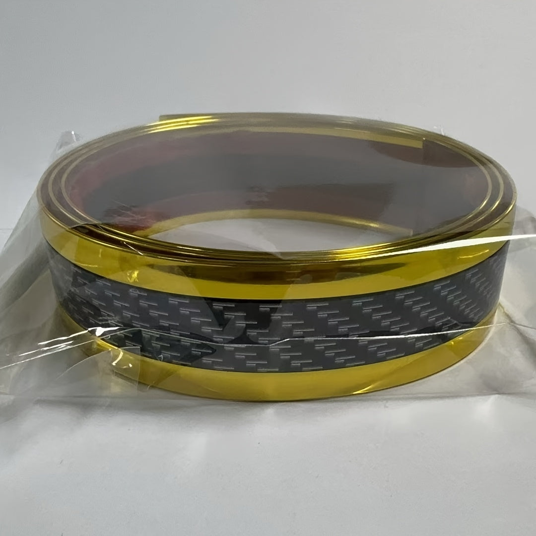 Car Door Sill Protector Rubber Strip Carbon Fiber Bumper Film Sticker