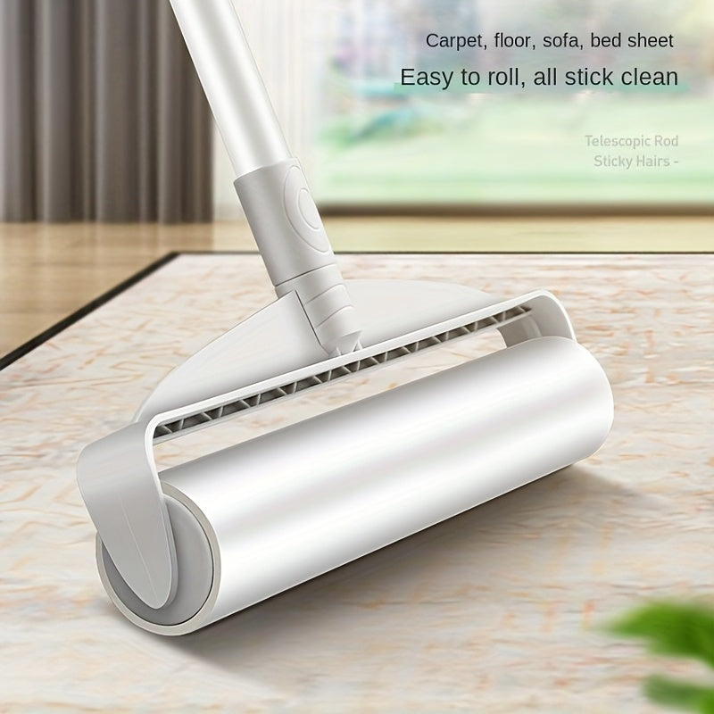 Telescopic Pet Hair Remover for Carpets and Sofas with Long Handle