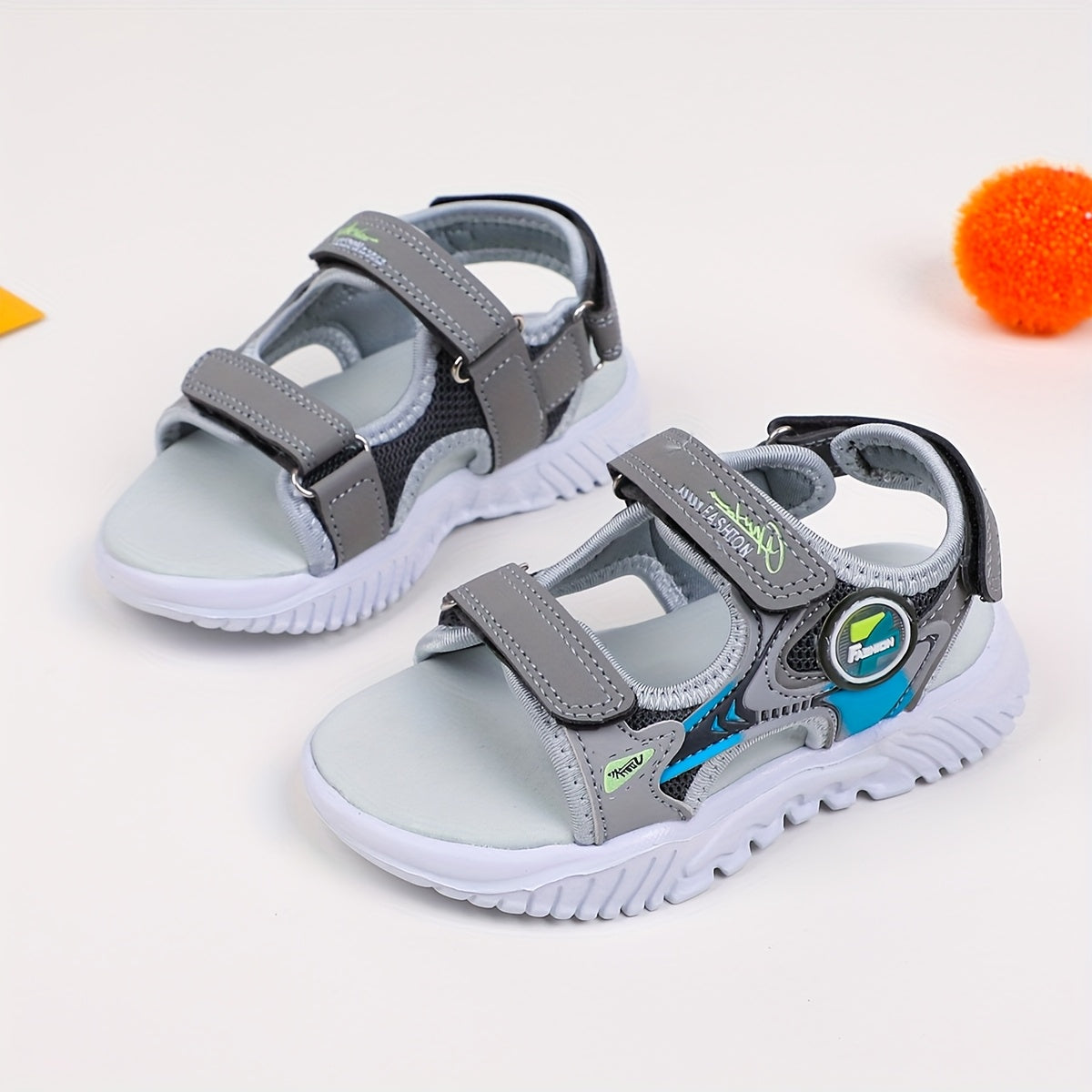 Kids' Floral Sandals with Adjustable Straps Non-Slip Sole Breathable Summer Footwear