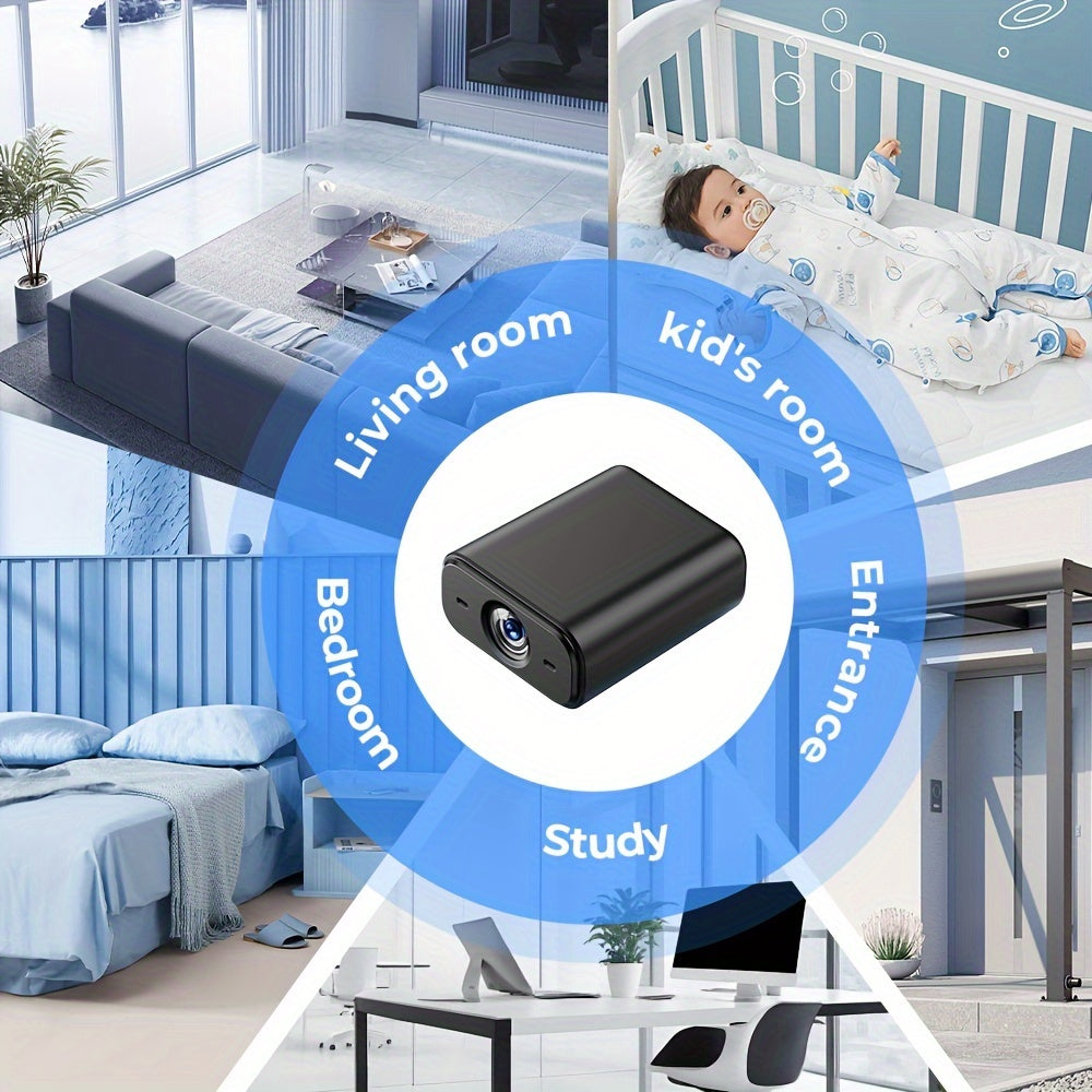 Mini Wireless Security Camera USB Powered App Control 480p Non Waterproof