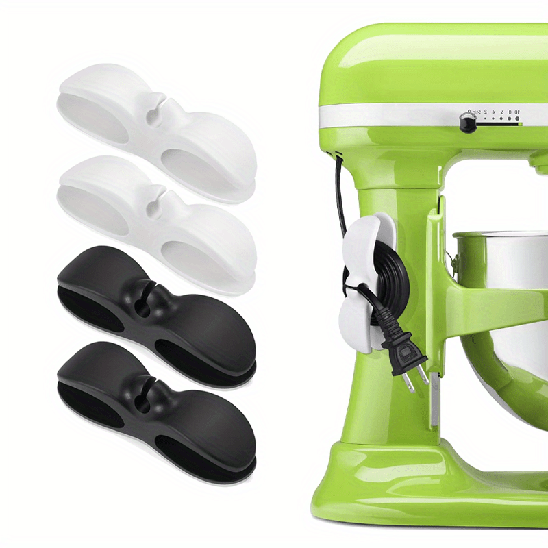 4 piezas de enrollador de cable para electrodomésticos para cafetera, batidora, freidora de aire, olla a presión