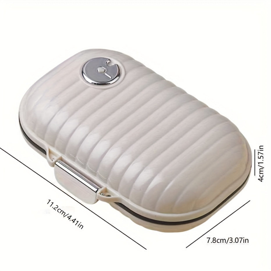 Organizador de pastillas portátil de 7 días con tapa para viajes, oficina y almacenamiento en el hogar