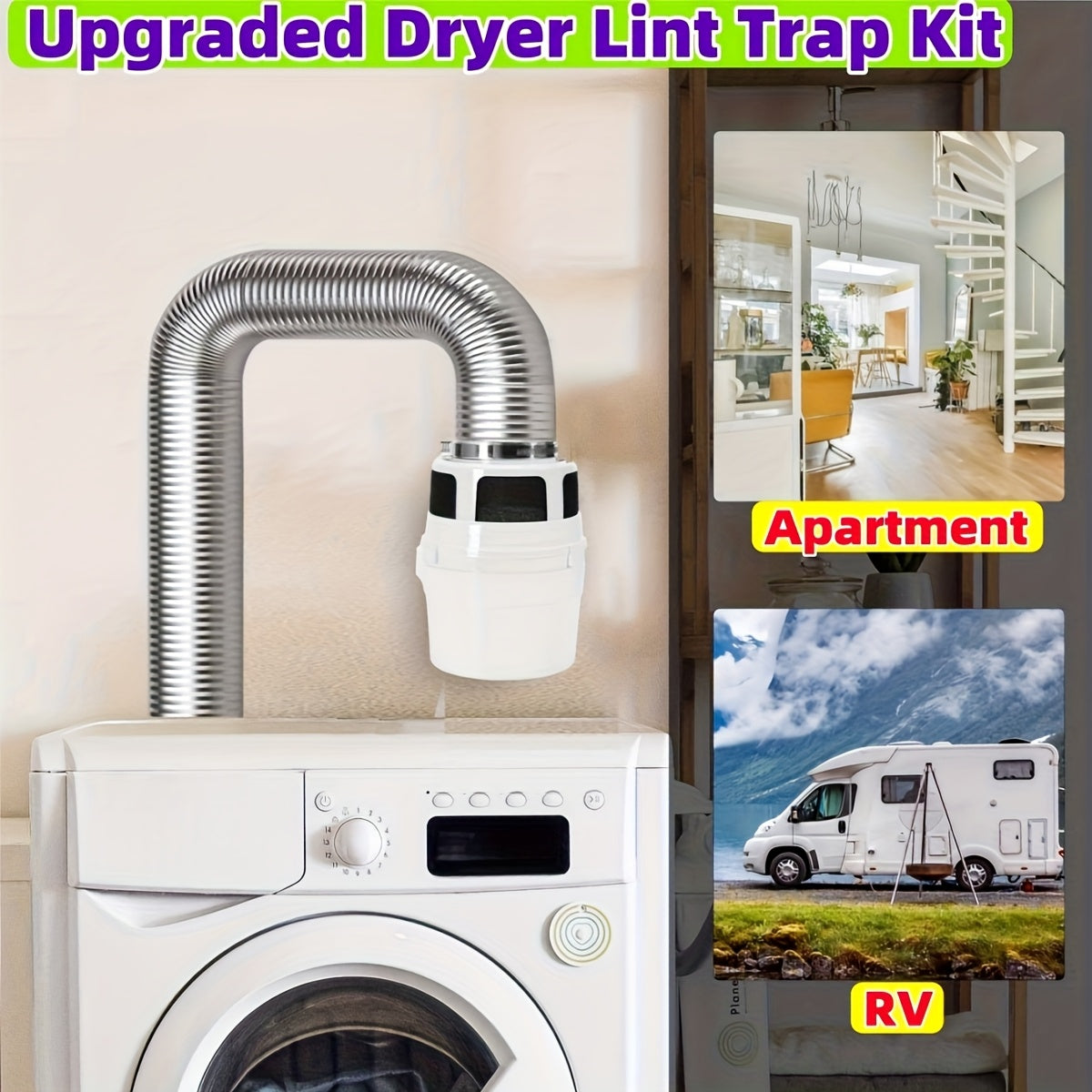 Комплект для ловушки ворса сушилки, гибкая вентиляционная система с фильтрующим цилиндром