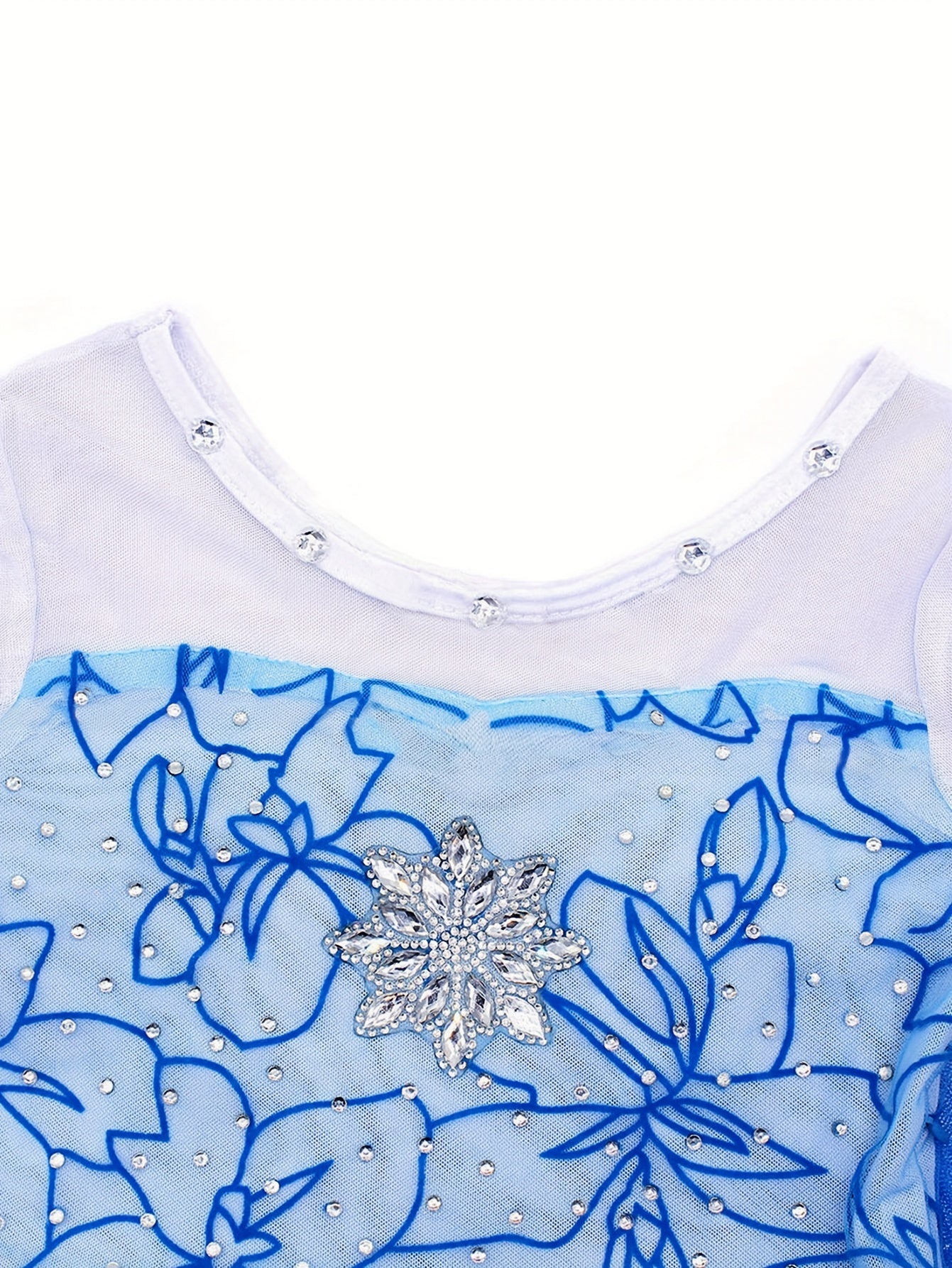 Girls Elsa Queen Costume with Accessories for Cosplay and Birthday Parties