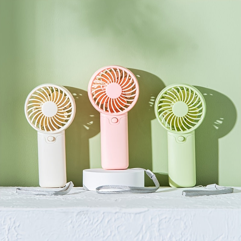 Mini Portable Handheld Fan, Battery Powered, Lightweight for Travel and Outdoors
