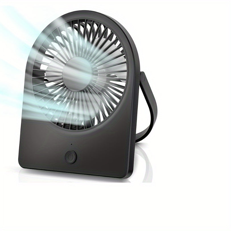 Mini USB Desk Fan with 3 Adjustable Speeds, Portable Quiet Indoor Use
