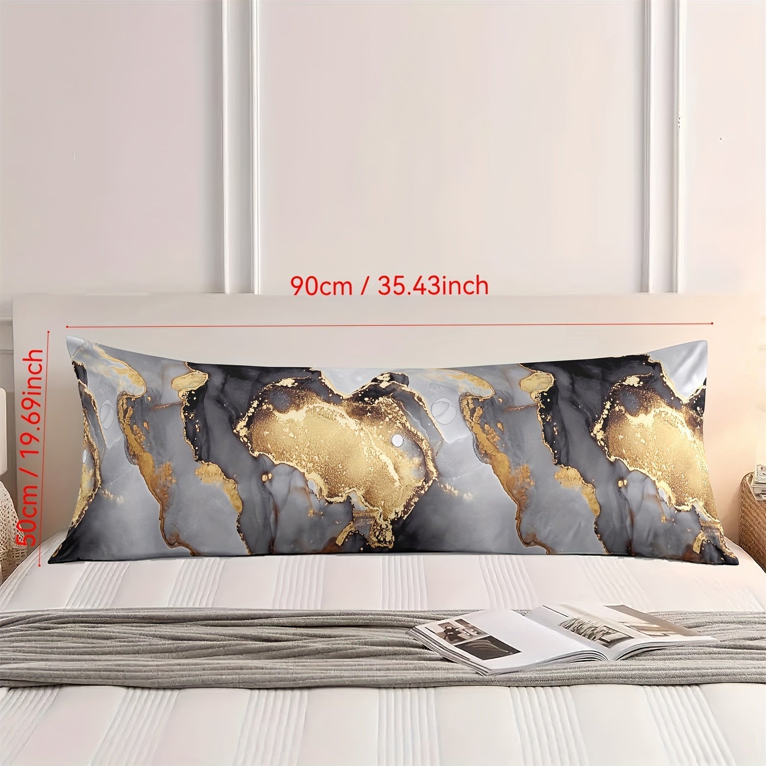 Polyester Geometric Pattern Pillowcase for Body Pillow Soft and Washable