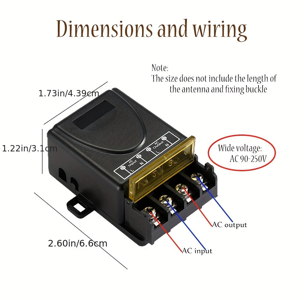 Высокая мощность 30A дистанционный сенсорный выключатель питания с широким диапазоном напряжения 110V-240V, дальнего действия