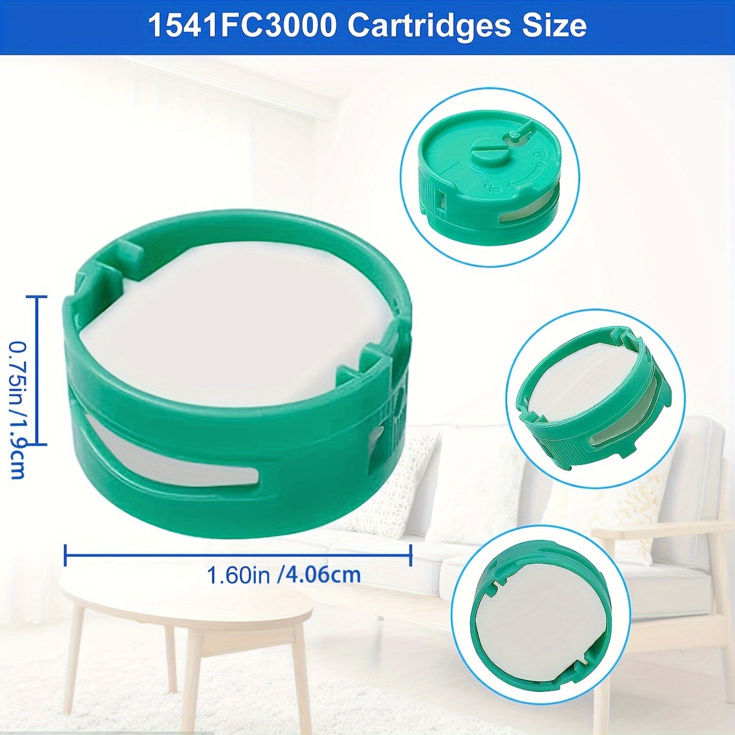 2-Pack Odor Control Cartridges for Upright Vacuums Fresh Home Scent Neutralizer