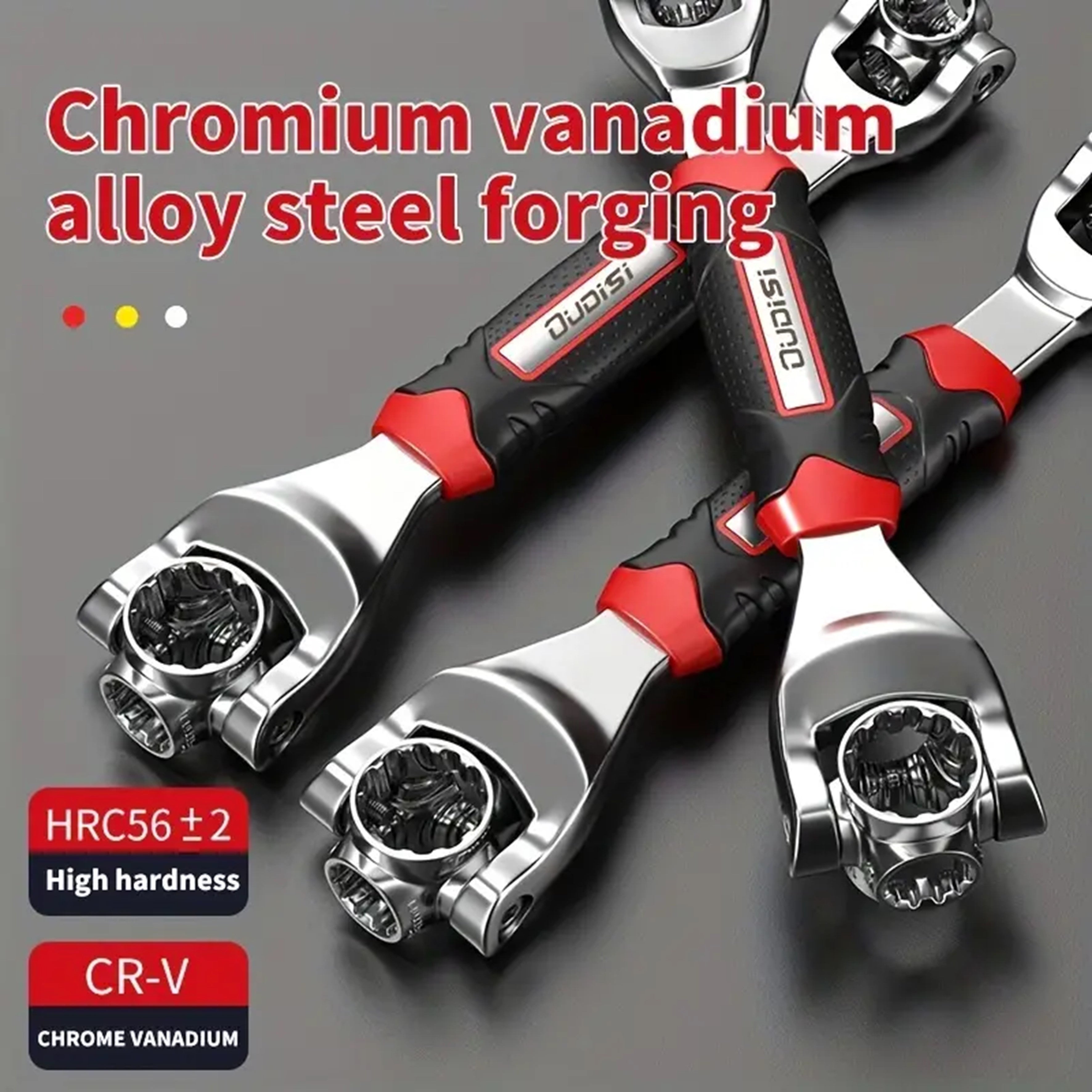 Multi-Functional Socket Wrench Set for Home and Car Repair, 52-in-1