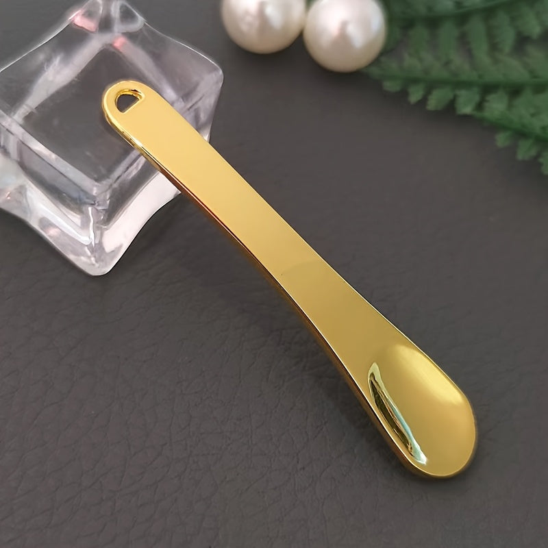 Sink qotishmasi ko'z kremi qoshiq va yuz niqobi qo'llash uchun massaj tayoqchasi - batareya talab qilinmaydi, ideal 14-fevral sovg'asi, silliq tugatish, sink qotishmasi materiali, yuz massajeri.