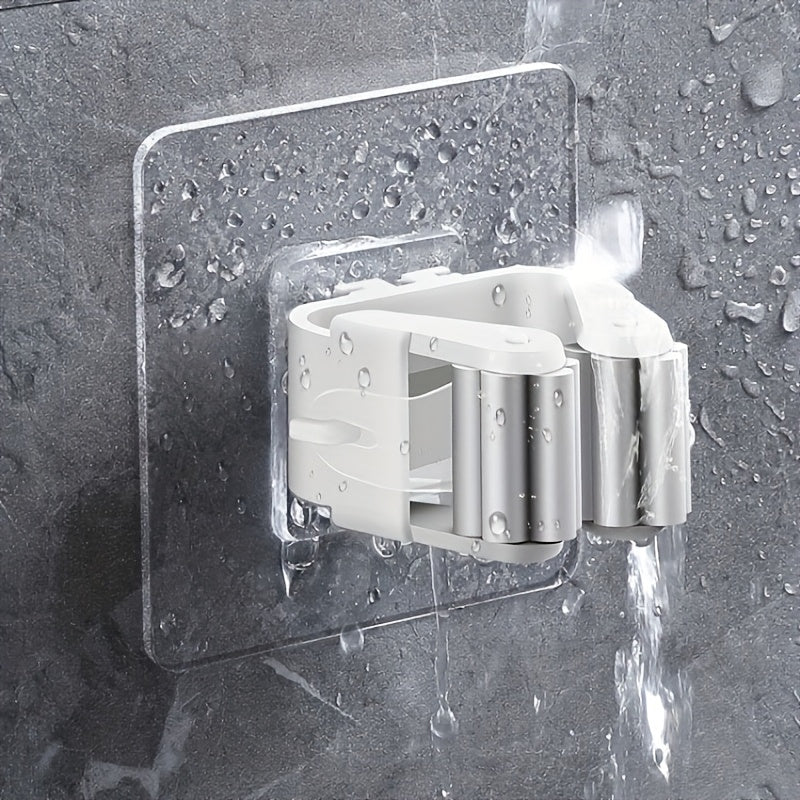 3 dona osilgan mop saqlash racki, burilishli, teshiksiz, hammom uchun tashkilotchi, plastmassa supurgi tutgich, joyni tejovchi