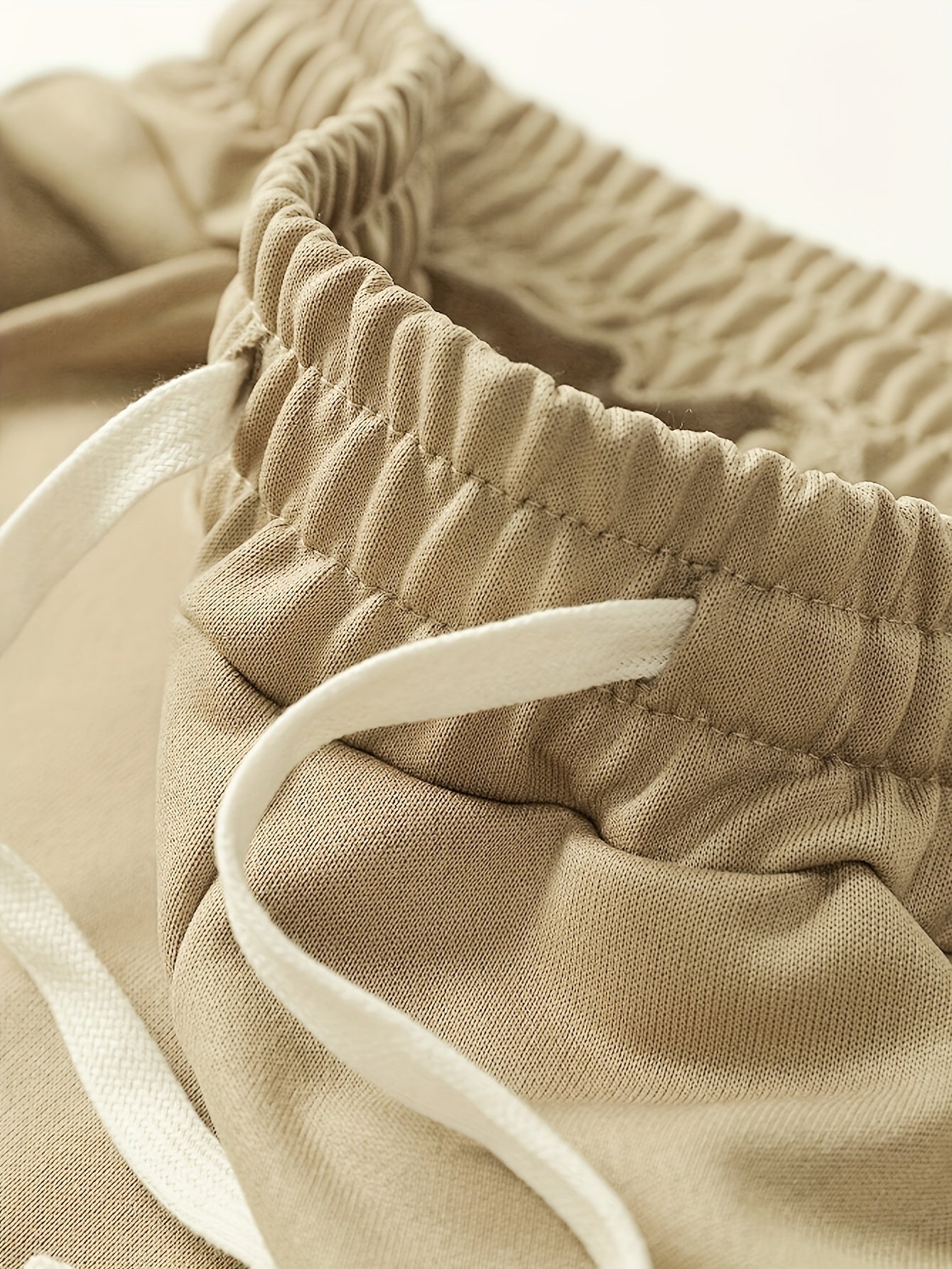 Pantalones deportivos con forro de felpa de talla grande para hombres con estampado de letra W para otoño e invierno