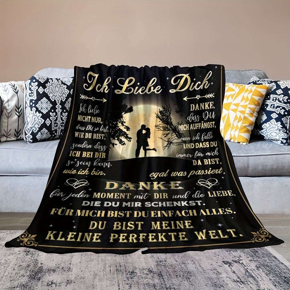 Soft Flannel Throw Blanket for Couples and All Seasons