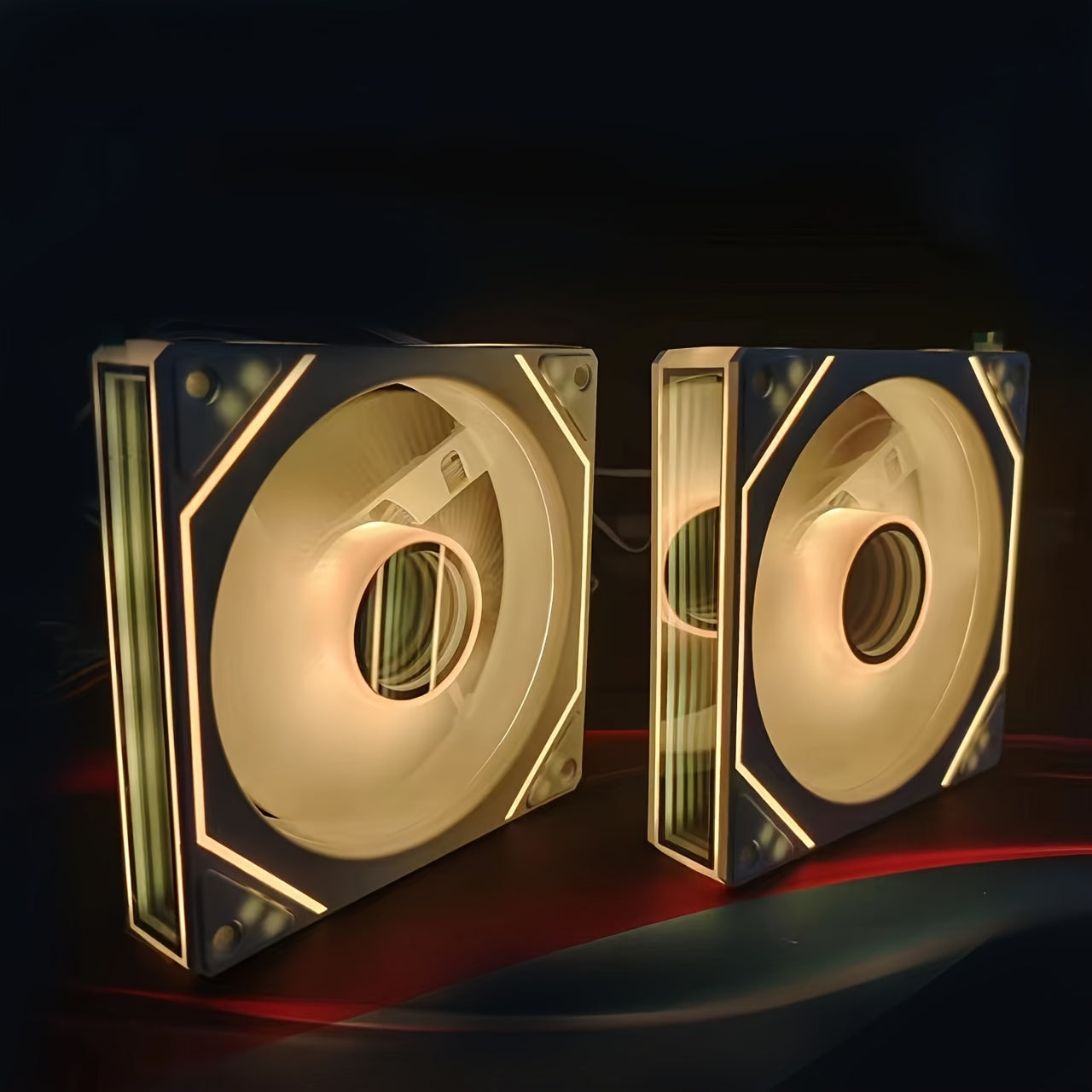 12cm Silent ARGB Computer Case Fan with Temperature Control for Air and Water Cooling