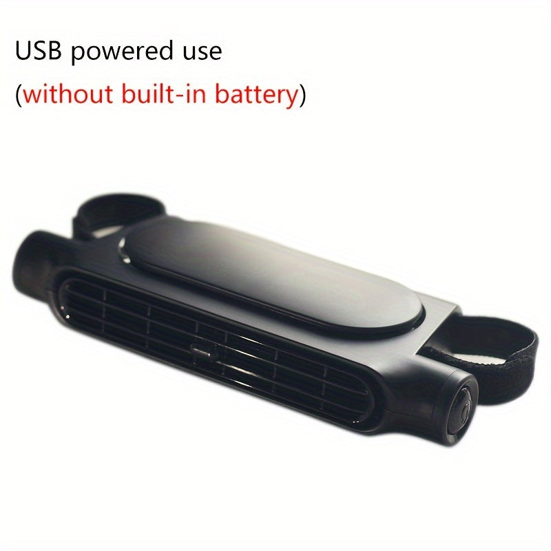 Compact USB Car Seat Fan 3-Speed Quiet Mount for Travel and Comfort