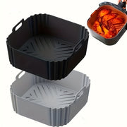 Silicone Havo Qovurish uchun 22.35cm Liner, 5.5-7 Qt Havo Qovurish uchun, issiqlikka chidamli, oson tozalanadigan qozon