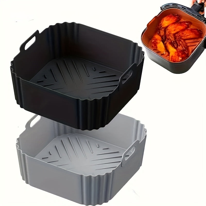 Silicone Havo Qovurish uchun 22.35cm Liner, 5.5-7 Qt Havo Qovurish uchun, issiqlikka chidamli, oson tozalanadigan qozon