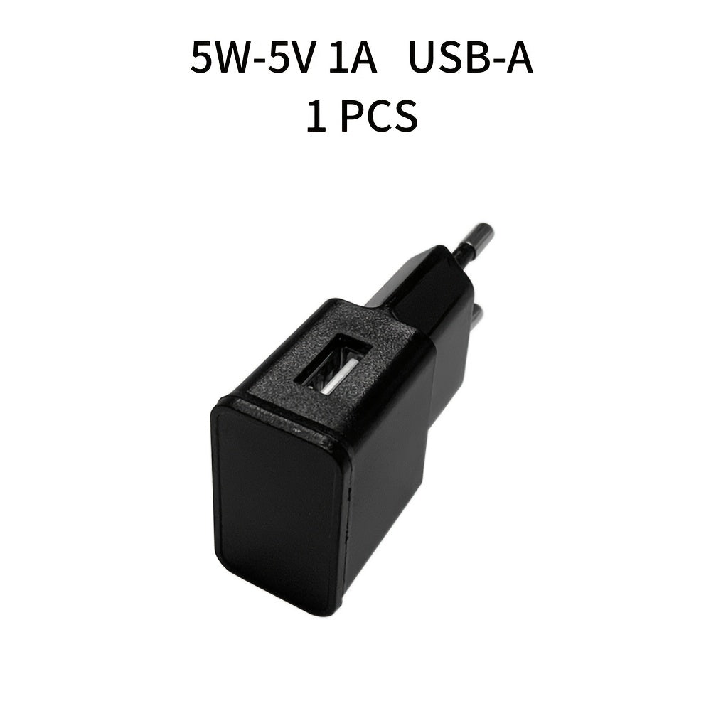 5W USB Wall Charger EU Plug 5V 1A Universal Power Adapter for Phones Drones and Electronics